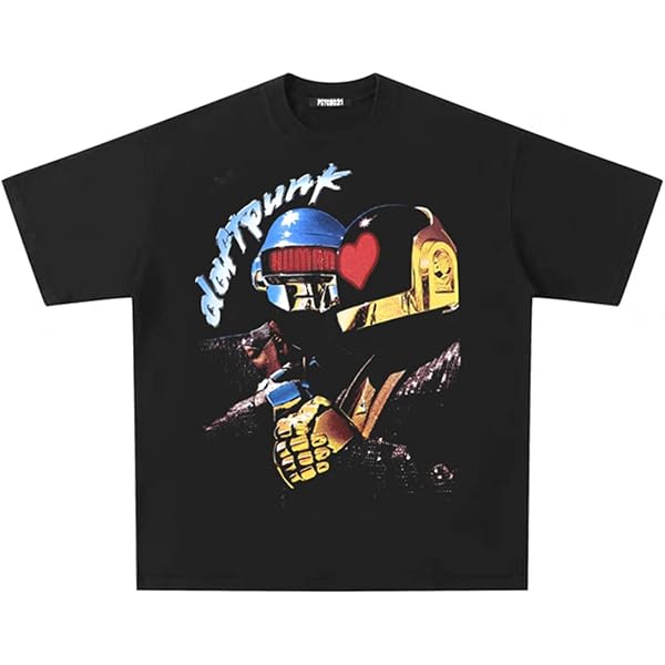 Daft Punk ダフトパンク Tシャツ ヴィンテージ Amazon | [against] ロックTシャツ ヴィンテージ加工 DAFT PUNK